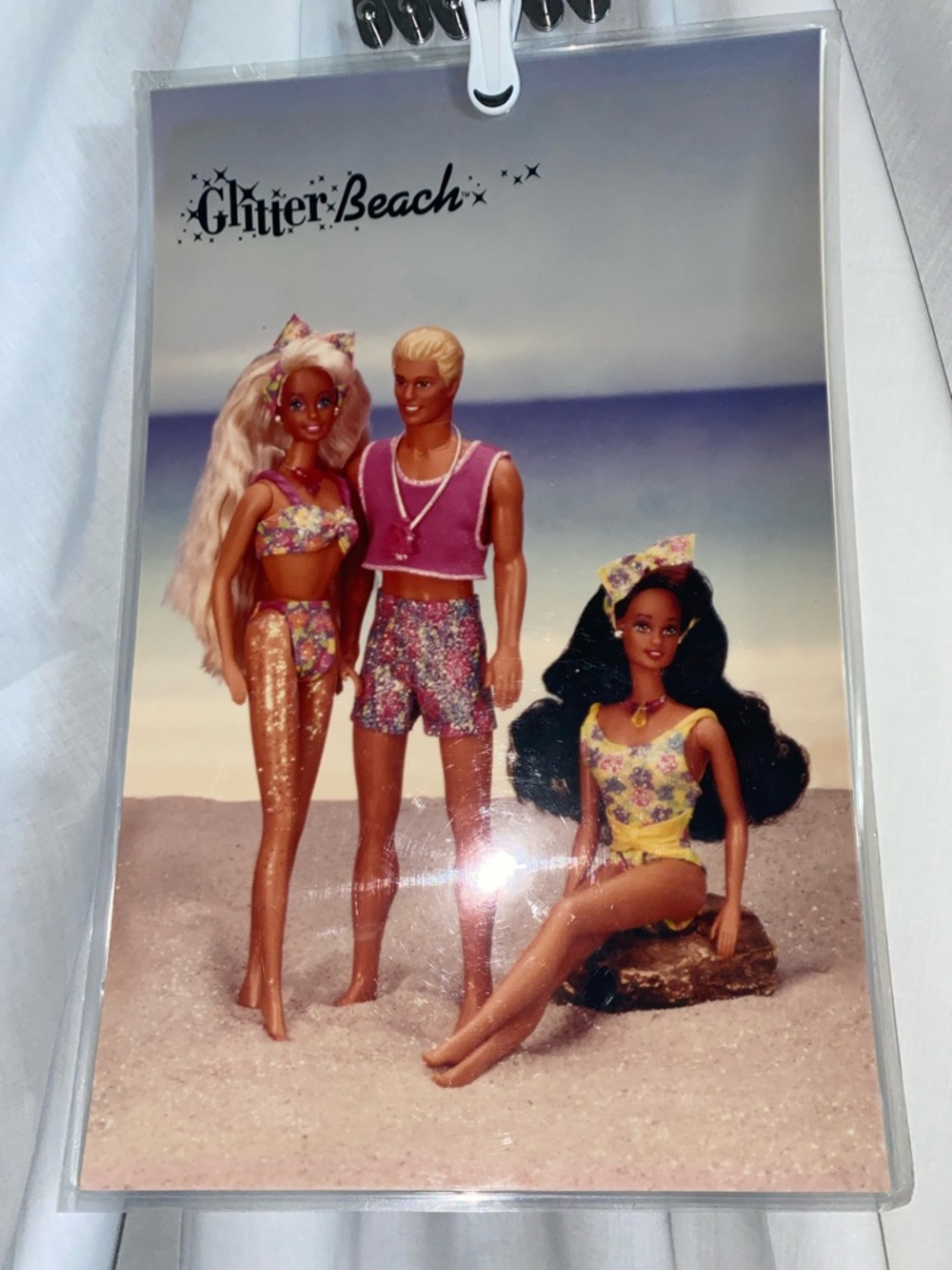 Vintage Glitter Beach Barbie poster